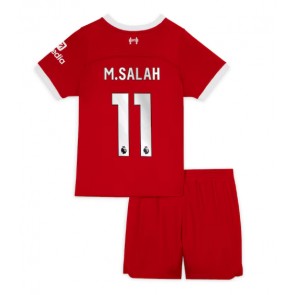 Liverpool Mohamed Salah #11 Replica Home Stadium Kit for Kids 2023-24 Short Sleeve (+ pants)